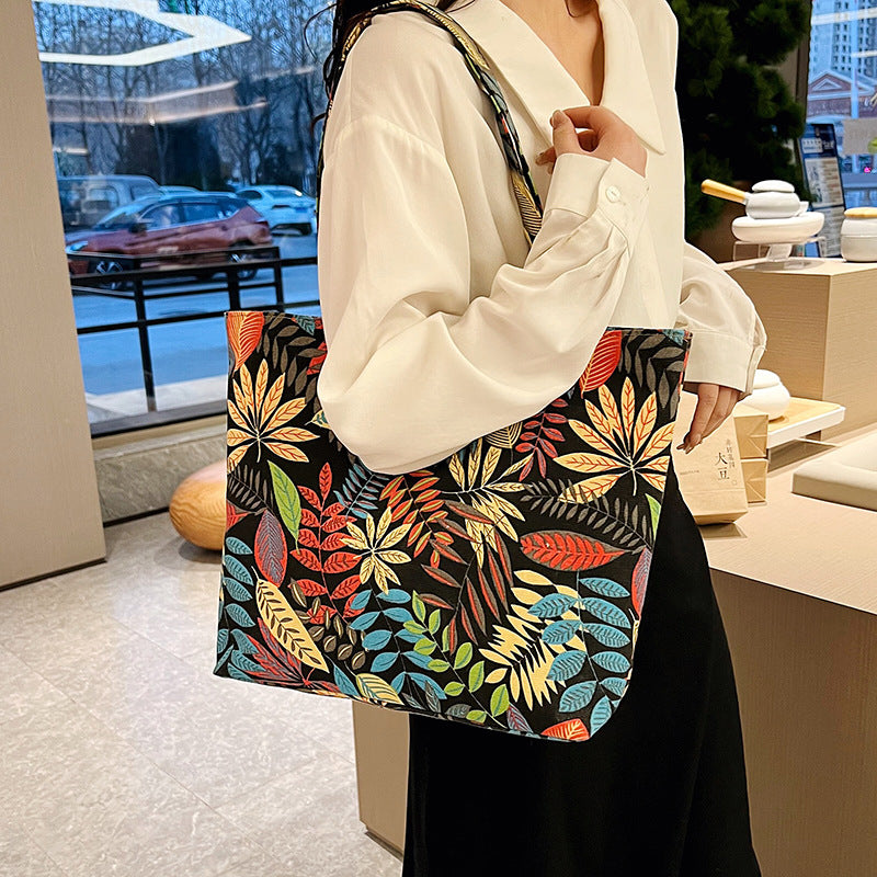 Wholesale Polyester Ethnic Canvas Shoulder Bag